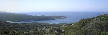 Cala di Paraguano depuis la côte Cala di Paraguano depuis la côte