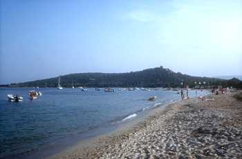Plage de San Ciprianu avec sa pointe et sa tour génoise