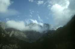 En montant au Saltare&nbsp;: vue du massif de la Paglia Orba