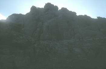 Sommet W et face NW de la Paglia Orba Sommet W et face NW de la Paglia Orba