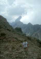Bernard sur l'arête S de la Punta Minuta