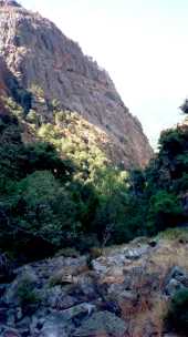 Les murailles du ravin de Spurtellu