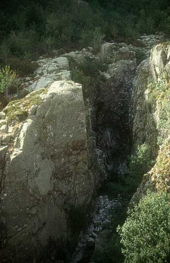 Partie des gorges de l'Agnone