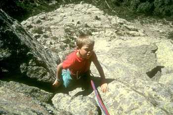 Laurent sur l'arête de Carrozzu