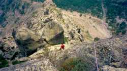 2ème longueur de l'Arête SE de la Petite Colonne de Marcia