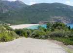 Plage d'Arone depuis l'extrémité Nord