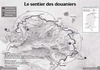 Carte du sentier des douaniers Carte du sentier des douaniers