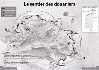 Carte du sentier des douaniers