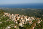 Littoral de la Costa Verde depuis l'intérieur